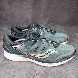 Saucony Guide ISO 2 Athletic Running Shoes Mens Size 13 Black / Silver